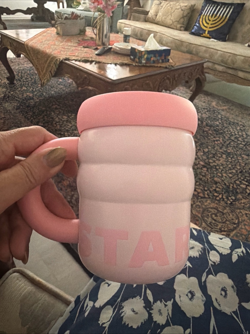 Starbucks Pink Insulated Foam Travel Mug